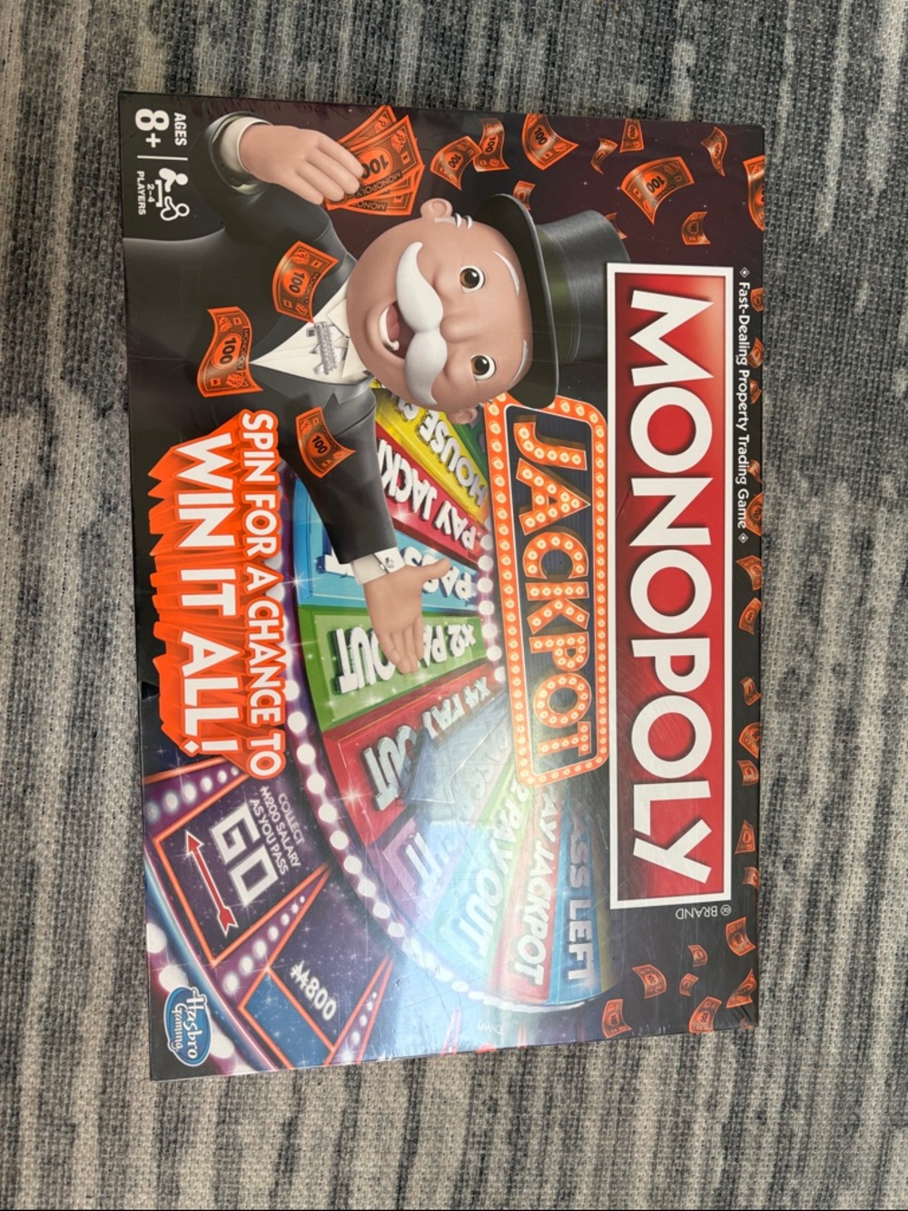 Hasbro Monopoly Jackpot Board Game - Black, Red & Orange